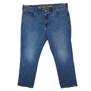 Lee Extreme Motion MVP Jeans Mens 44x30 Blue Straight Fit Tapered Leg Stretch